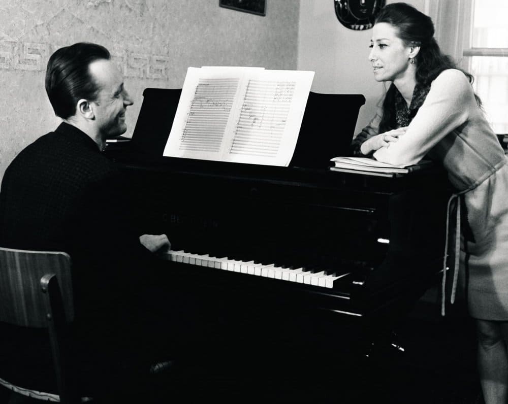 Der Komponist Rodion Shchedrin und die Ballerina Maya Plisetskaya