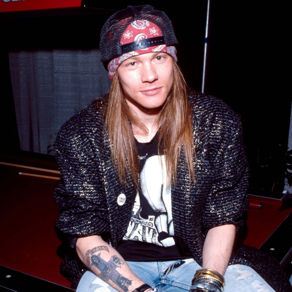 Axl Rose (Axl Rose), vocalist of the group "Guns'n'Roses"