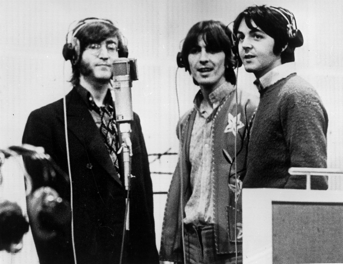 John Lennon, George Harrison y Paul McCartney