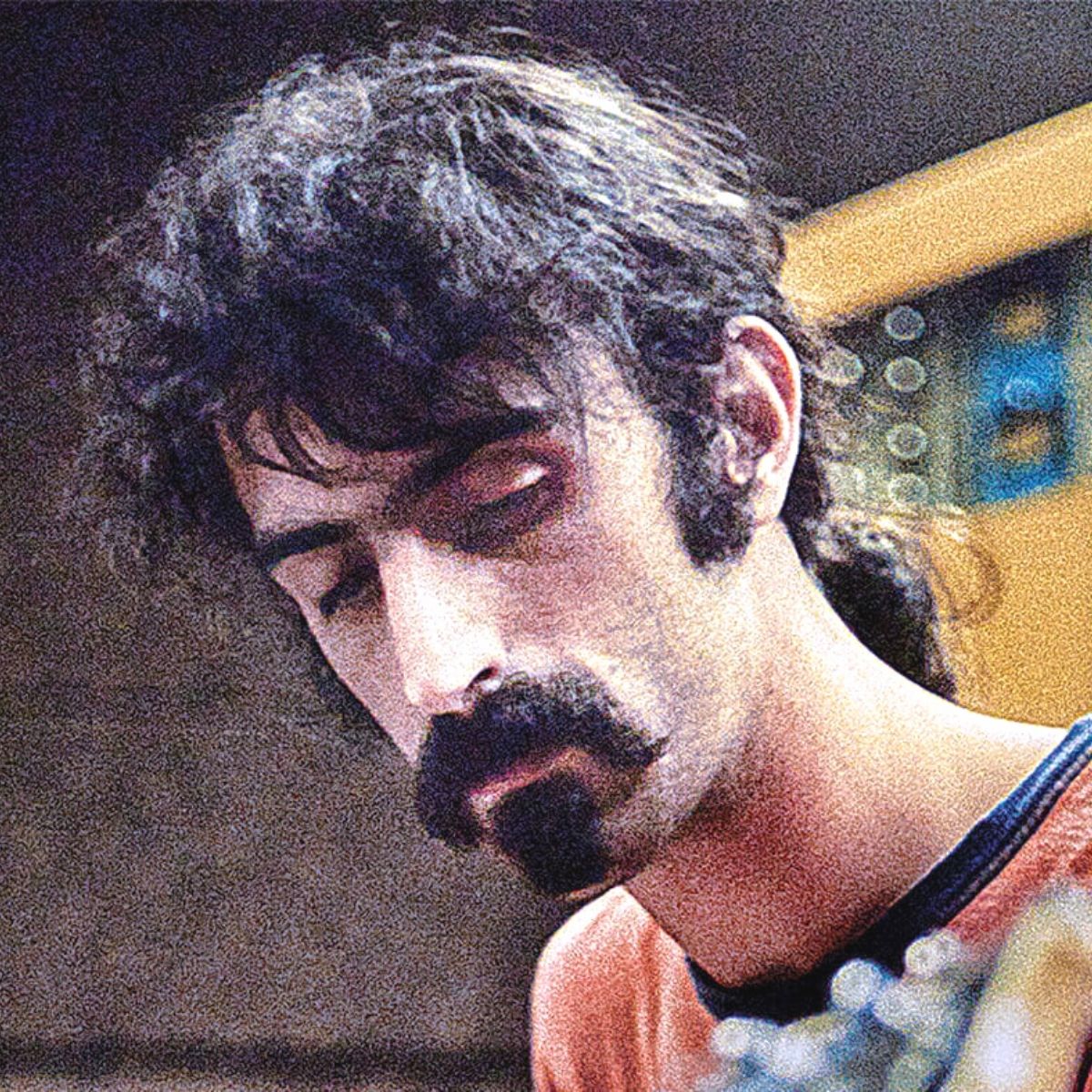 Frank Zappa bei der Probe