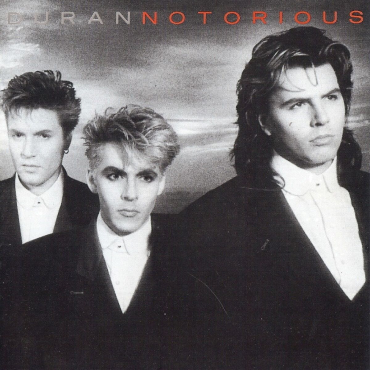 Duran Duran sur la couverture de leur album Notorious.