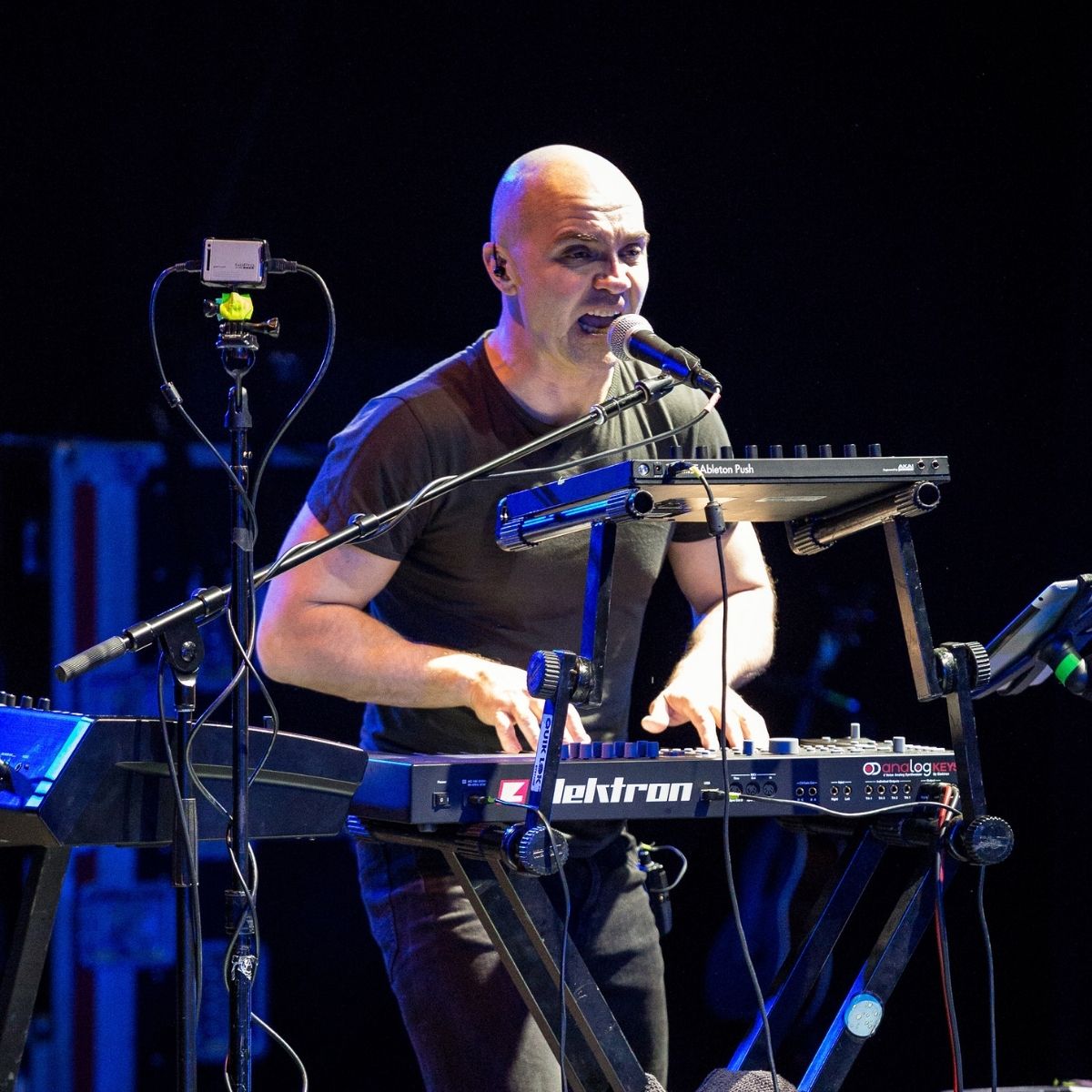 Konstantin Shumailov performs at a concert