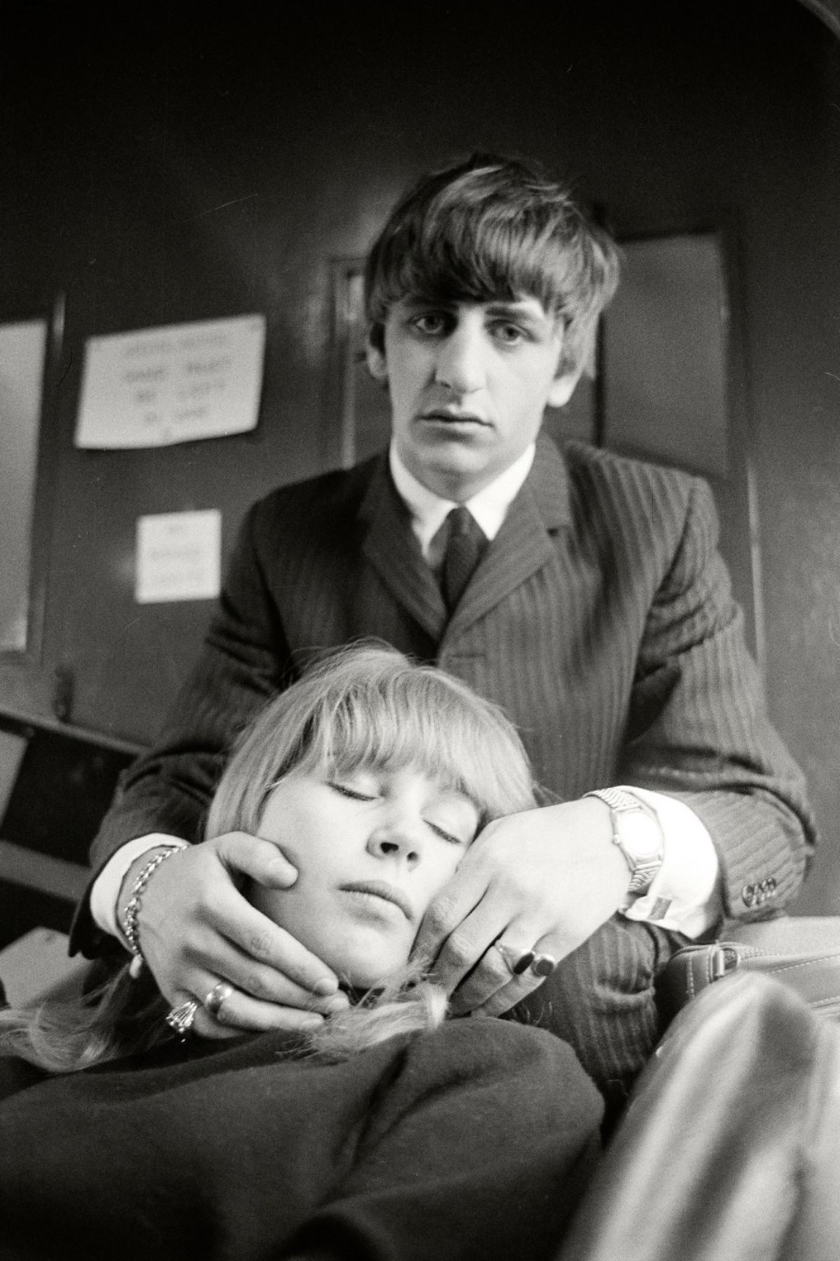 Ringo Starr and Astrid Kirchherr