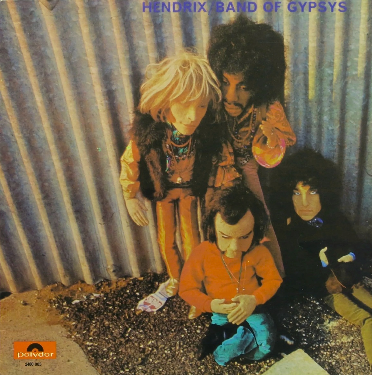 Versión alternativa de la portada del álbum Band of Gypsys de Jimi Hendrix