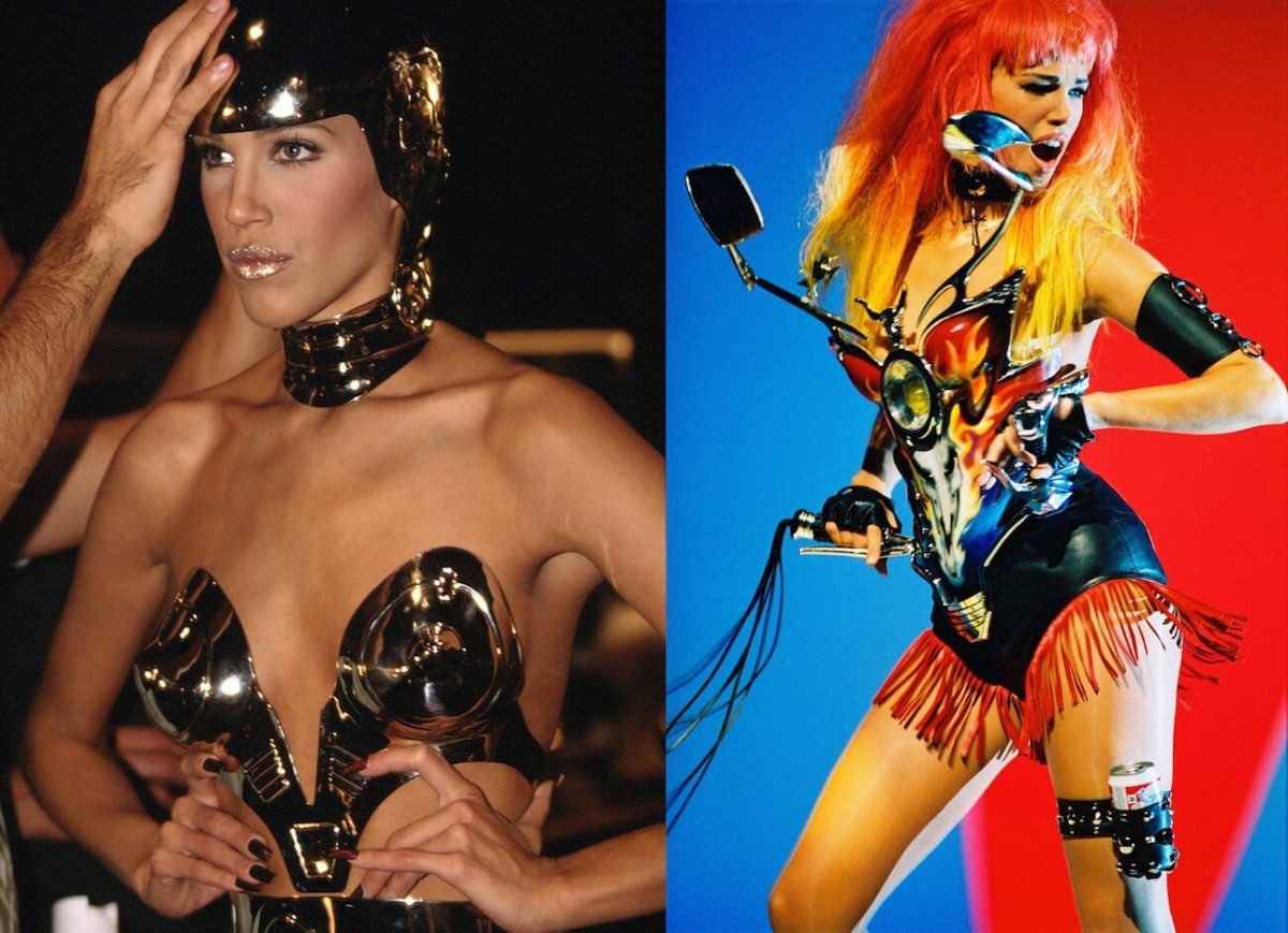 Models from George Michael's "Too Funky" video