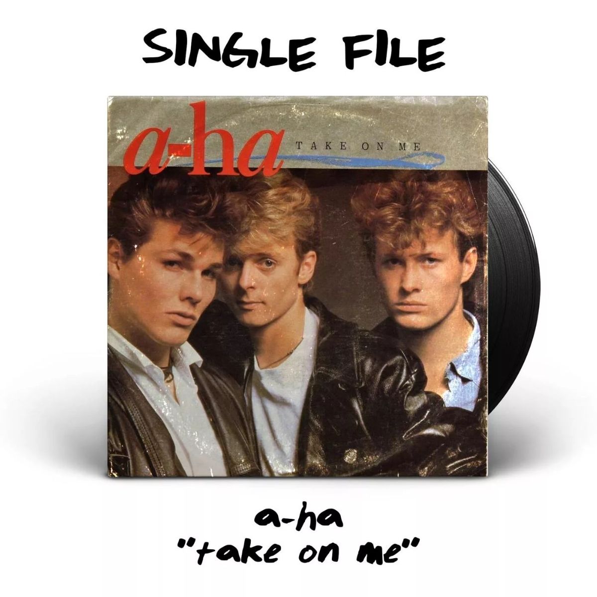 Cover der Single "Take On Me" von A-ha