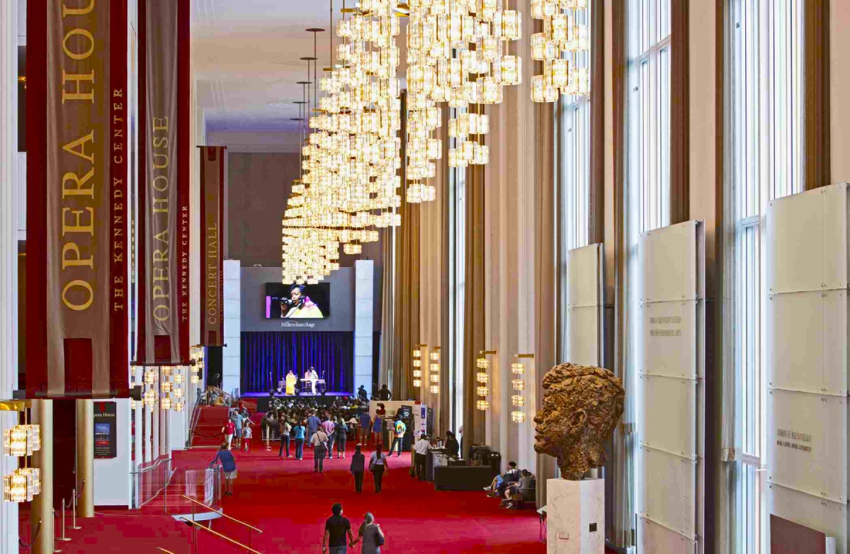 Оперный театр Кеннеди центра в Вашингтоне, фото внутри