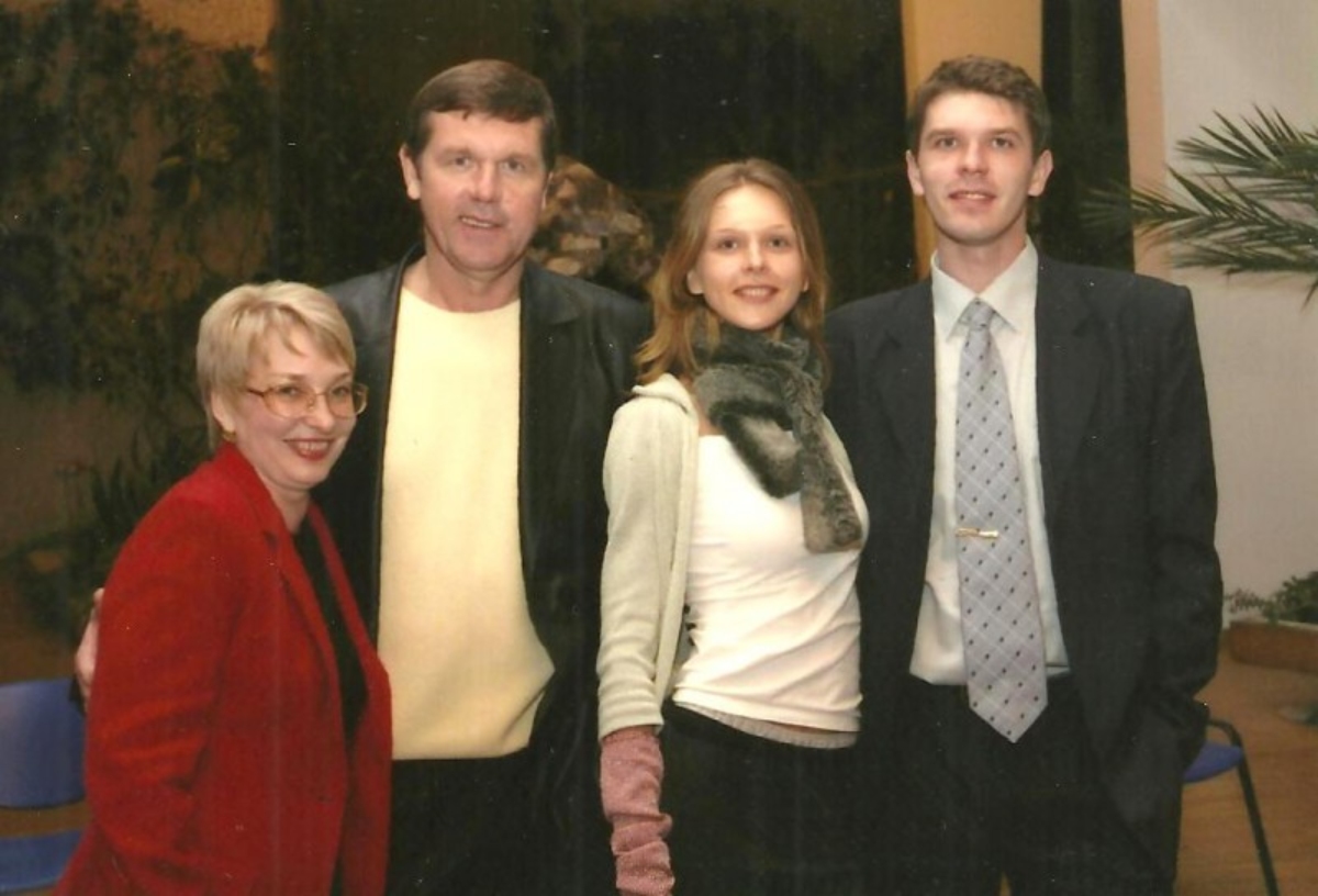 Alexander Novikov e sua família