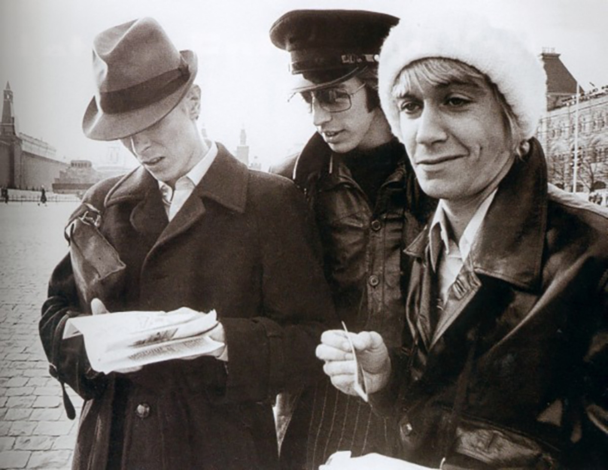 David Bowie and Iggy Pop in Moscow