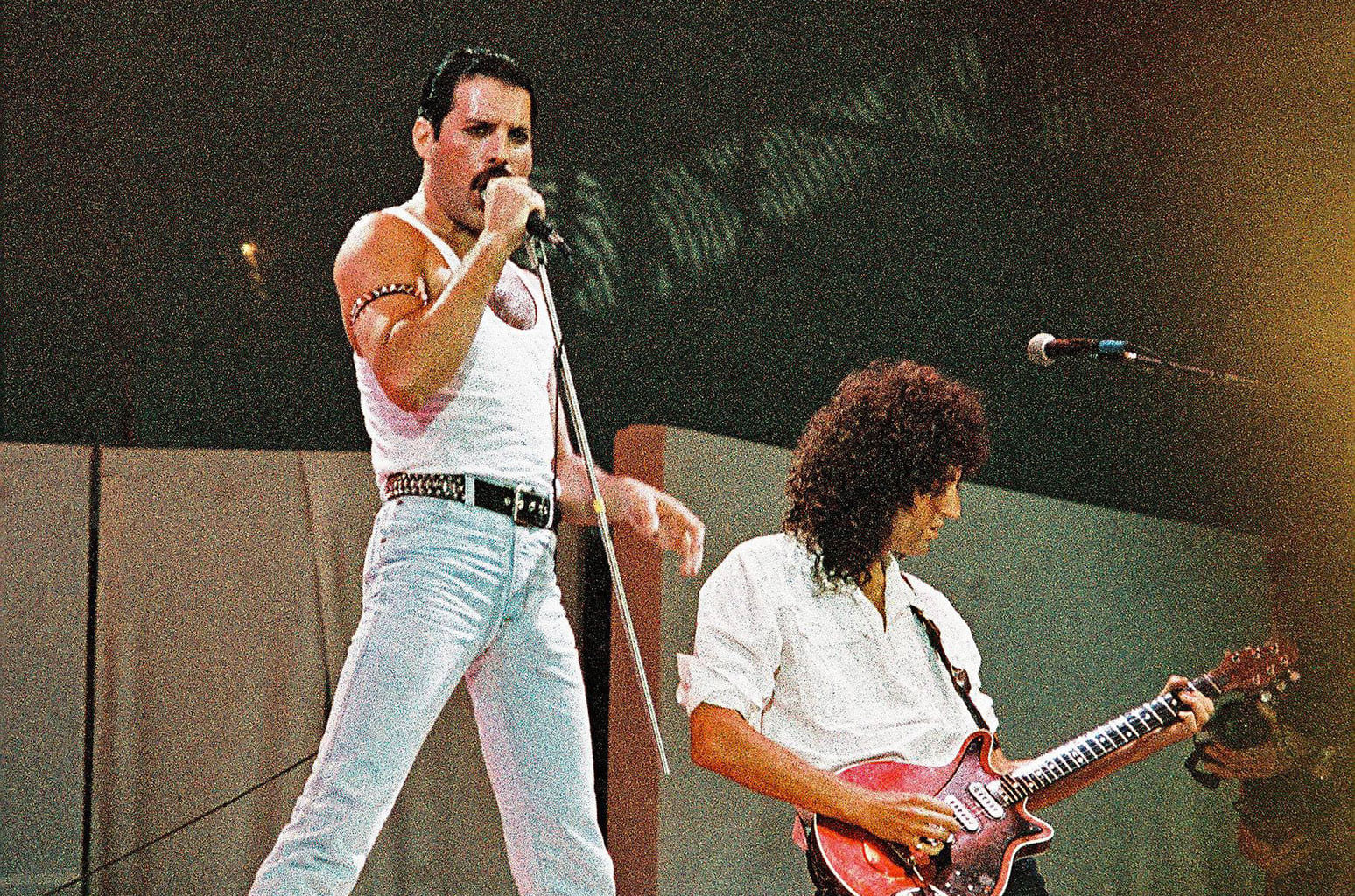 Freddie at the 1985 Live Aid benefit concert