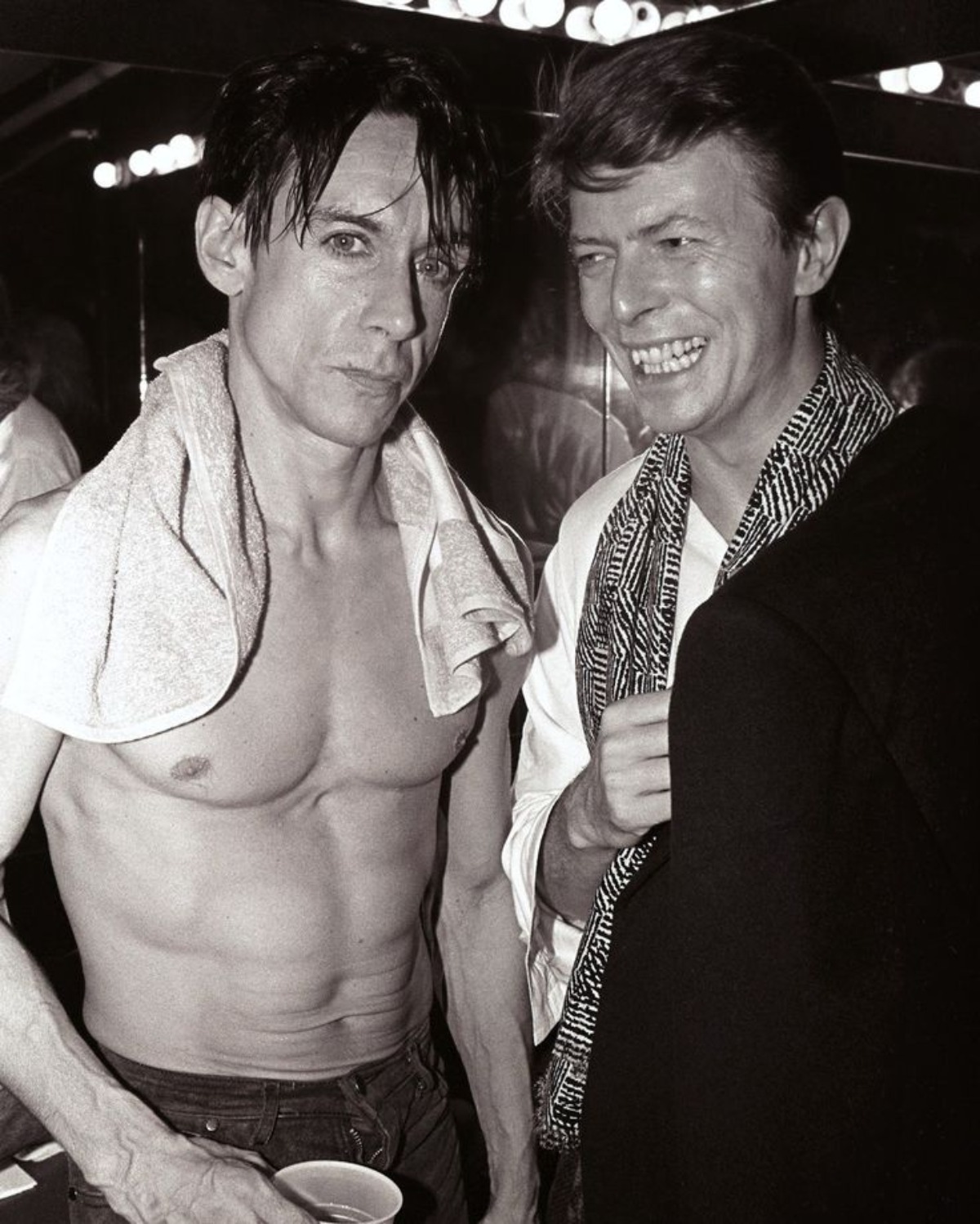 Iggy Pop and David Bowie