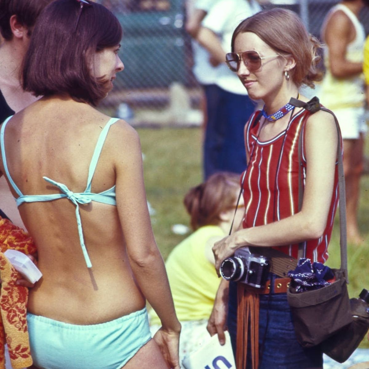 Eines der Fotos vom Atlanta International Pop Festival, 1970.