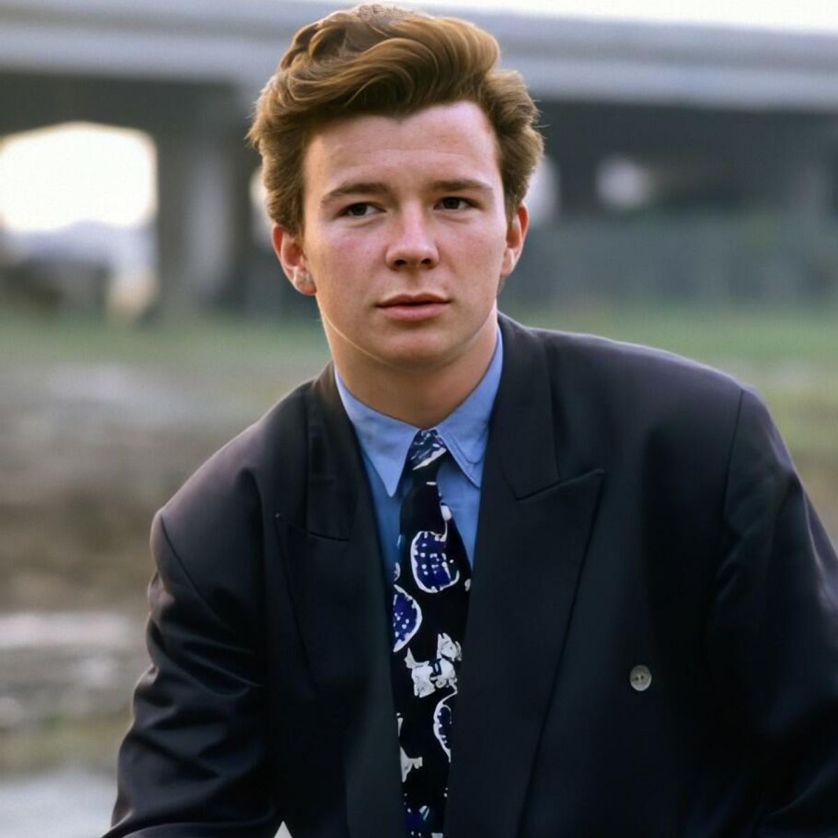Rick Astley como um jovem