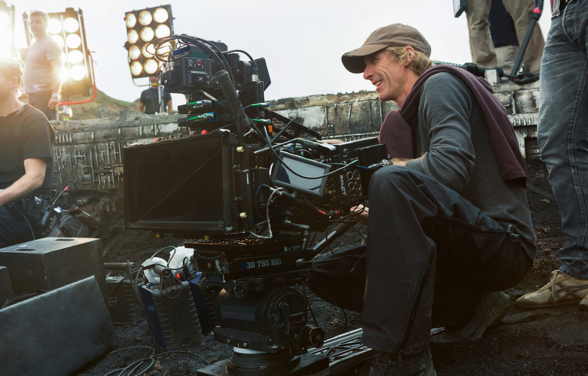 Bay on the set of Transformers