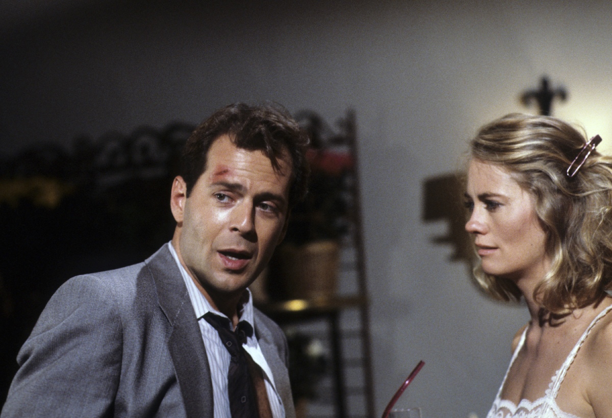 Bruce Willis et Cybill Shepherd (de l'agence de détectives Moonlight)