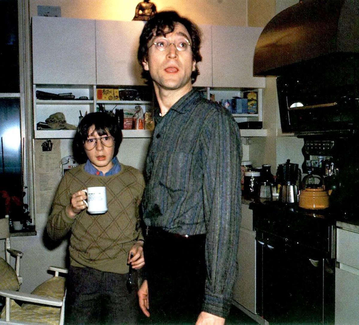 John Lennon und sein Sohn Julian