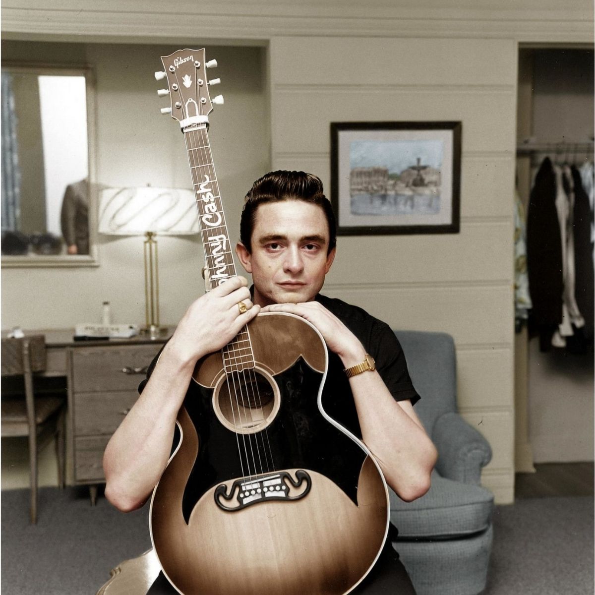 Johnny Cash at a young age