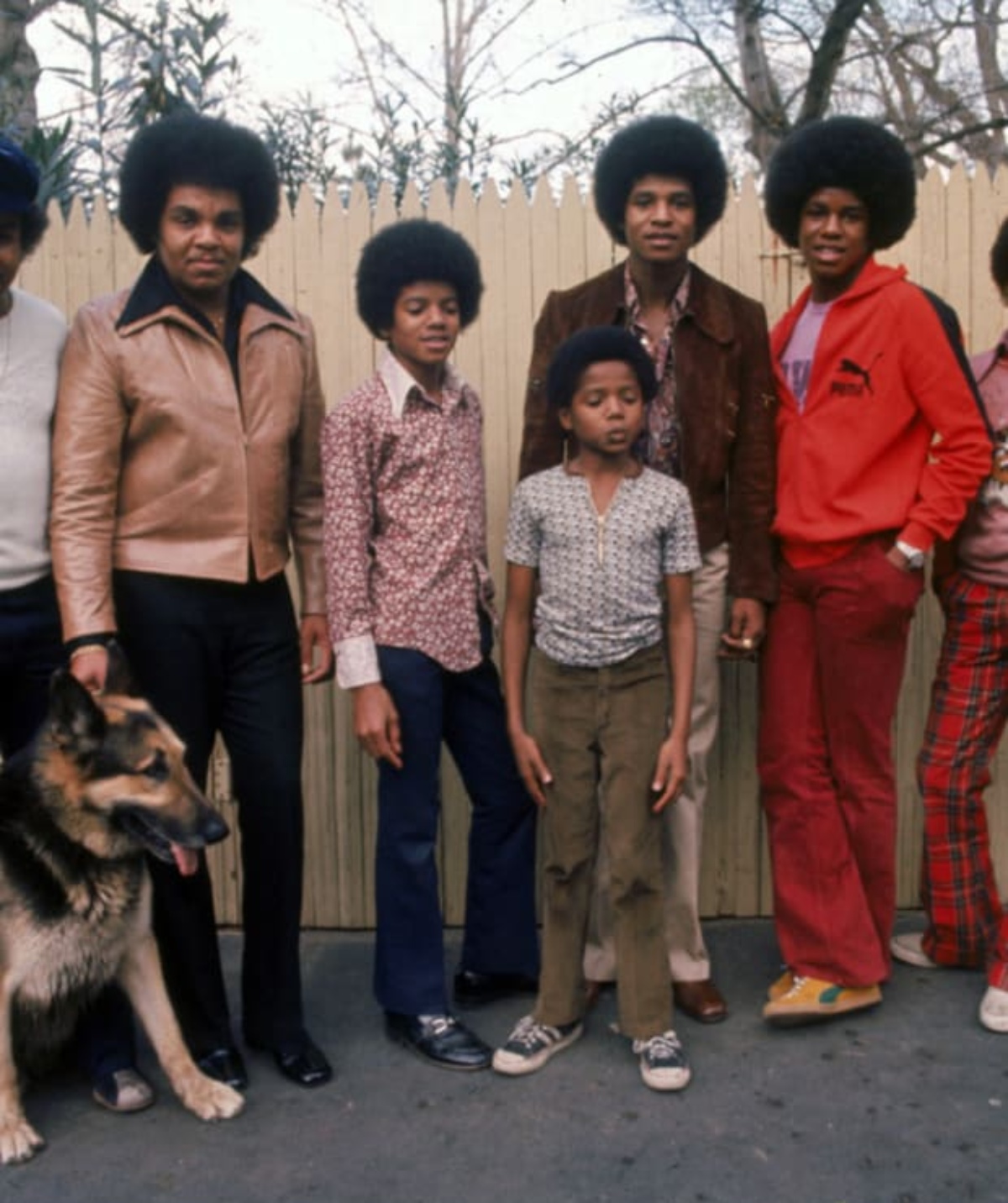 Joseph Jackson with sons