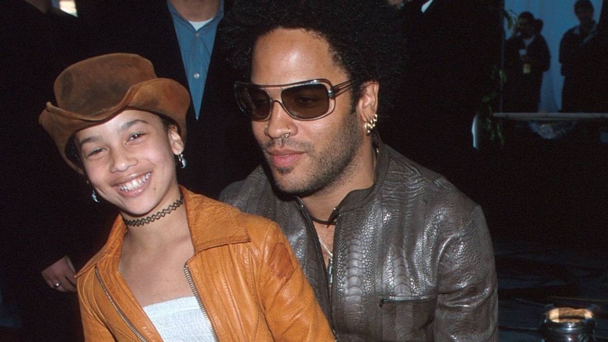 Lenny Kravitz and his daughter Zoey