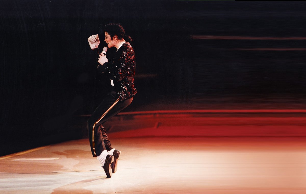 Michael Jackson auf Zehenspitzen