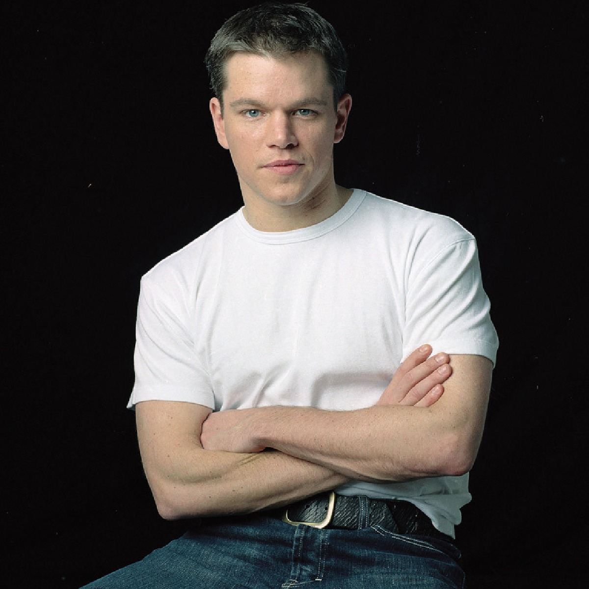 Matt Damon in the studio