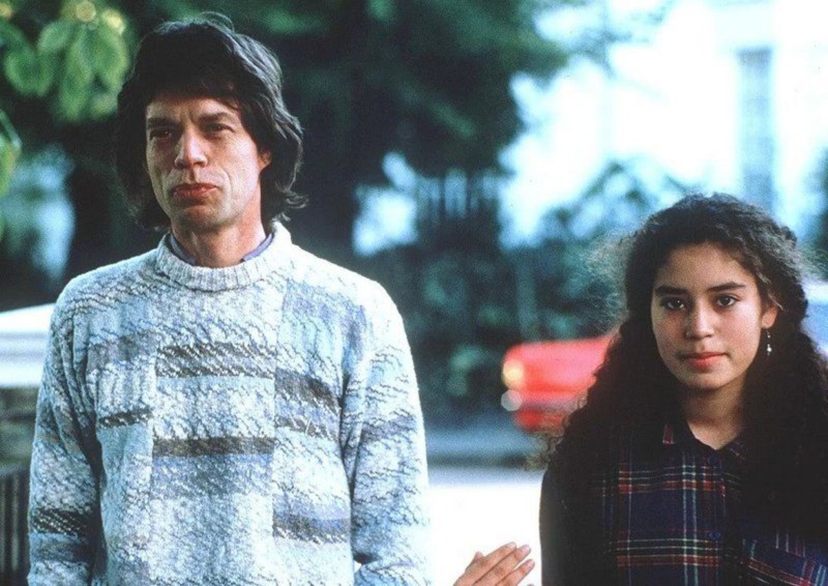 Mick Jagger e a filha Caris