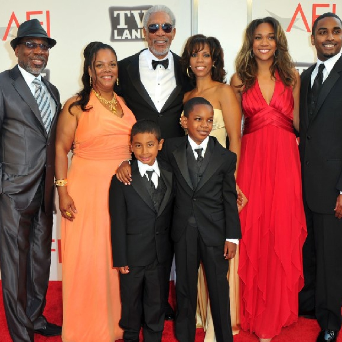 Morgan Freeman mit seiner Familie