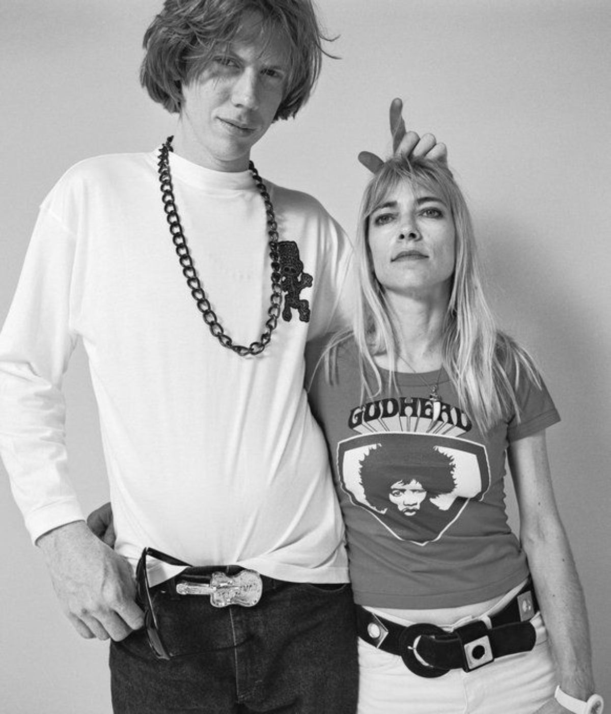 Thurston Moore and Kim Gordon in their youth
