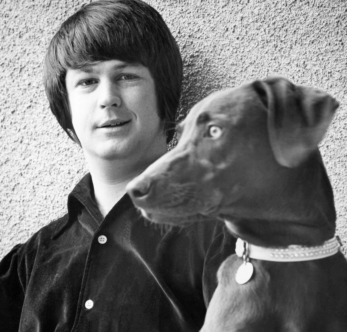 Brian Wilson mit seinem Hund