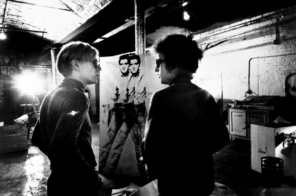 Andy Warhol and Bob Dylan