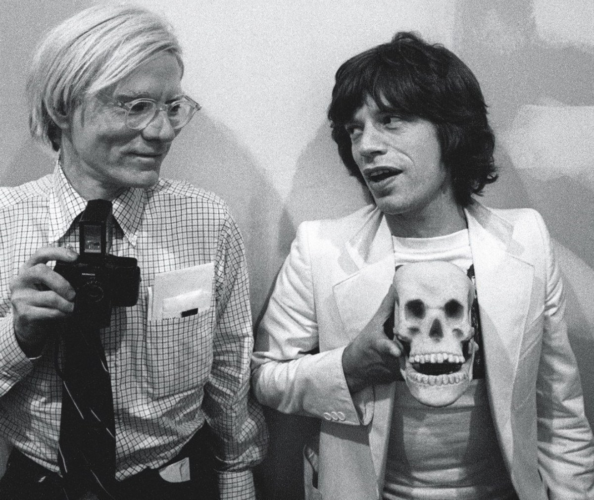 Andy Warhol und Mick Jagger
