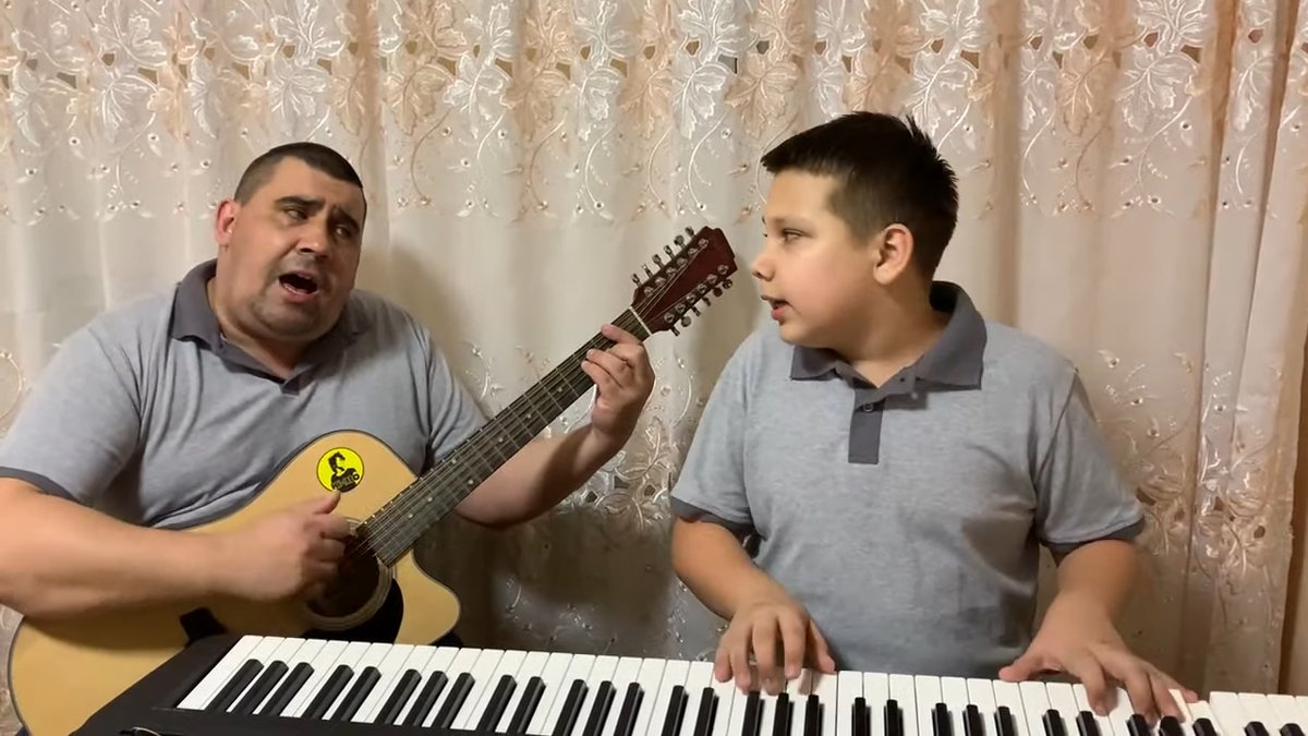 Mikhail Boyarsky - Thank you dear thank you for the day thank you for the night cover. PLAY WITH DAD.