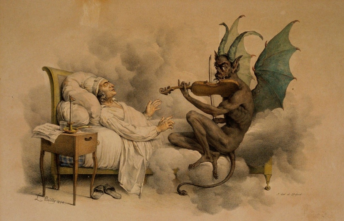 Giuseppe Tartini dreamt that the devil played him "The Devil's trill"