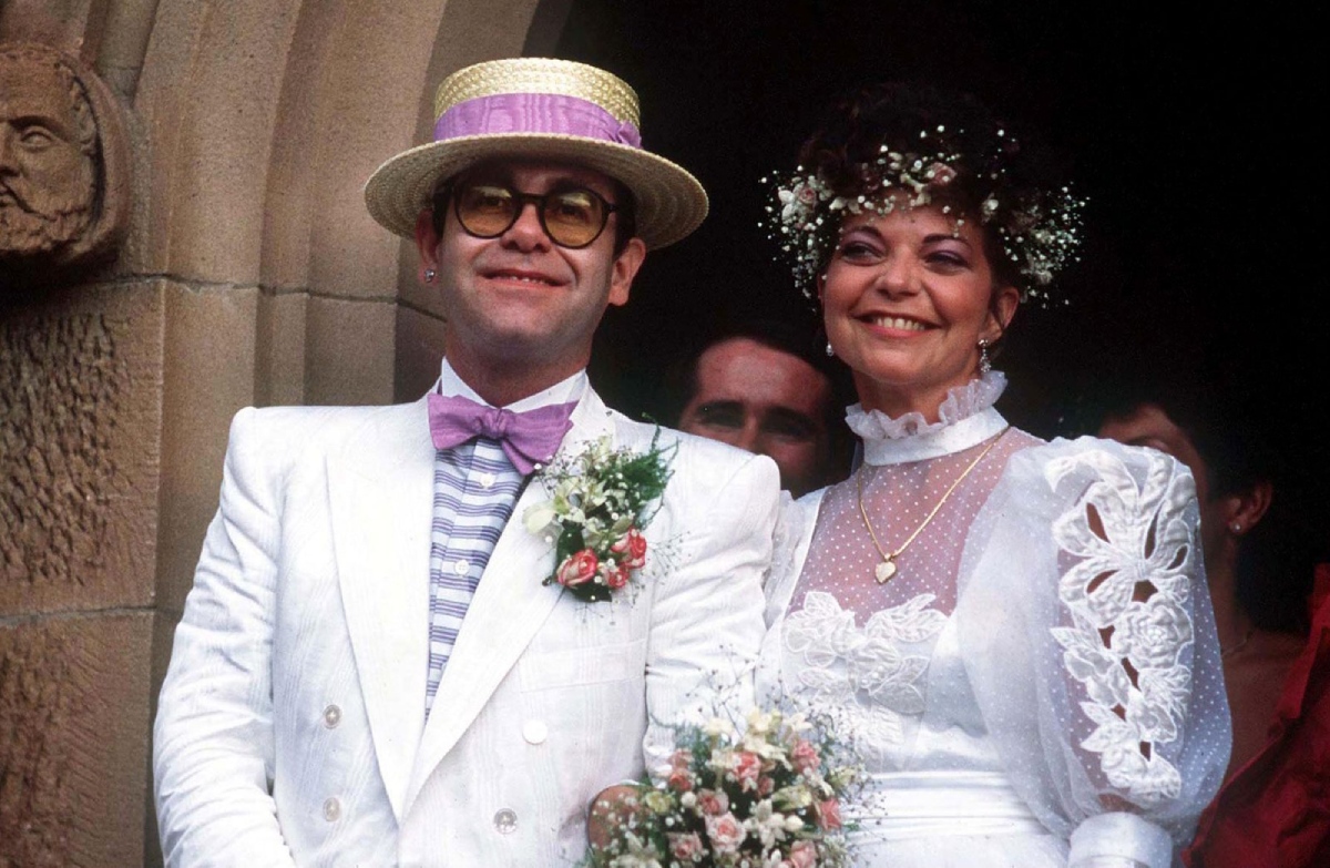 Elton John and Renata Blauel