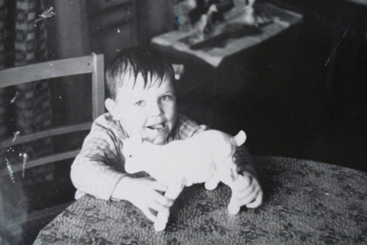 Mikhail Krug quando criança