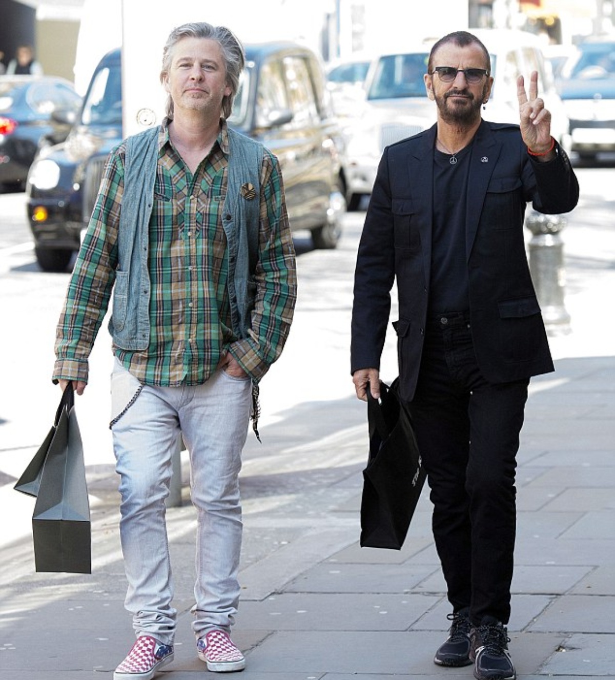 Ringo Starr (right) and his son Jason (left)