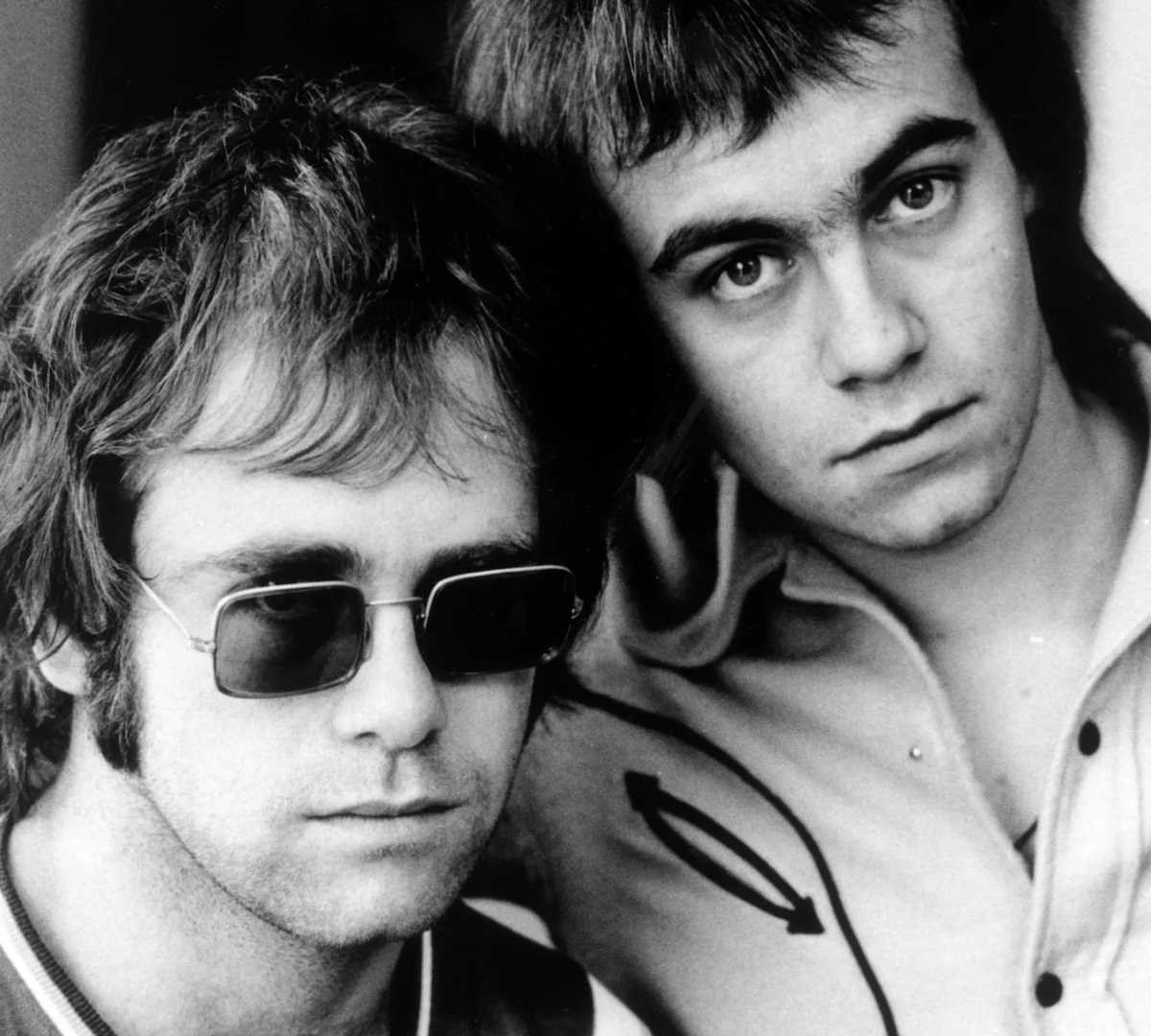 Elton John and Bernie Topin