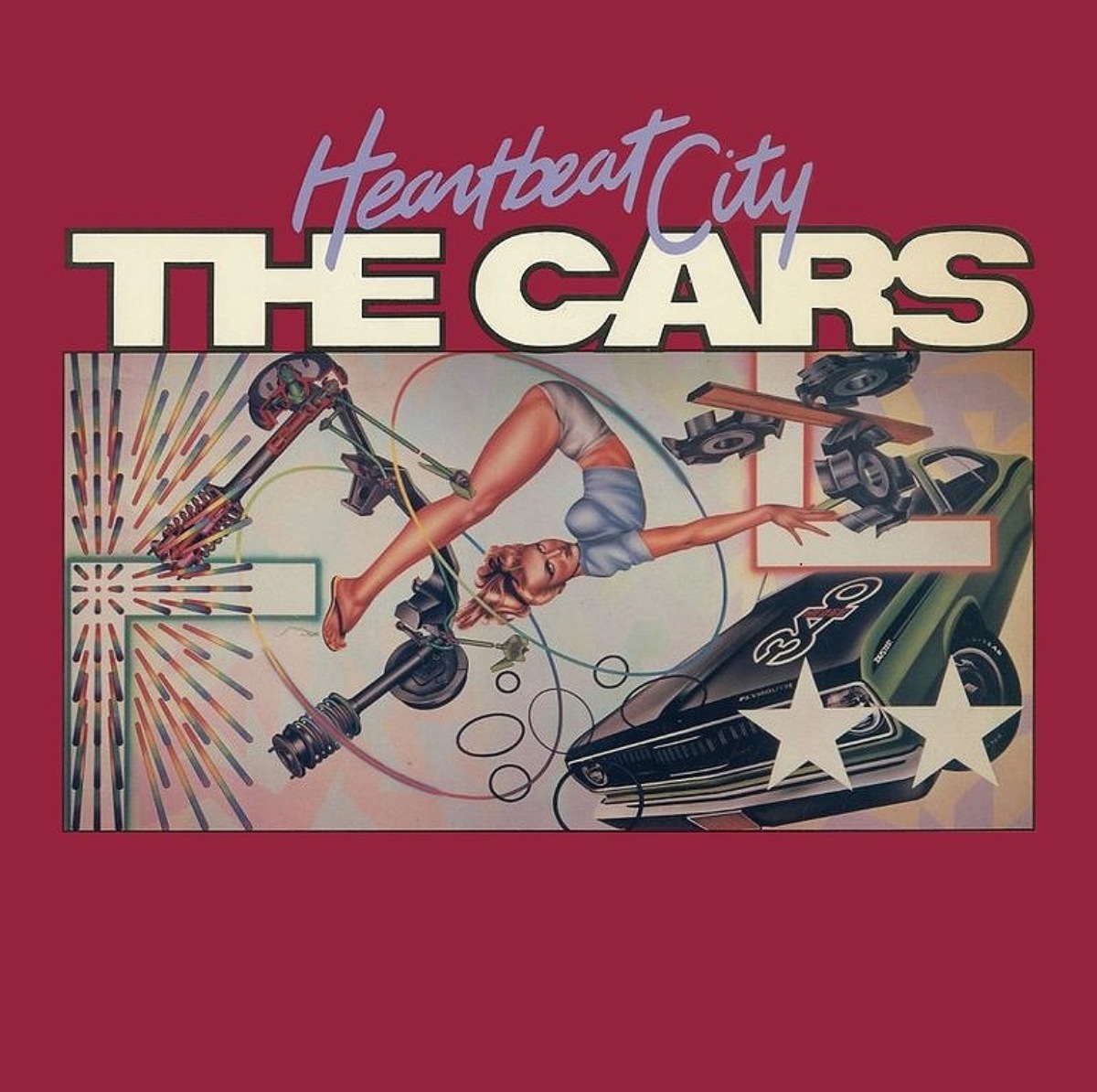 A arte da capa de "Heartbeat City" de The Cars