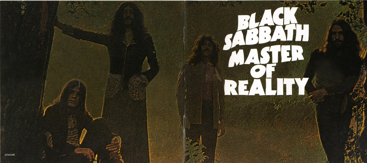 Couverture de l'album "Master of Reality" de Black Sabbath.