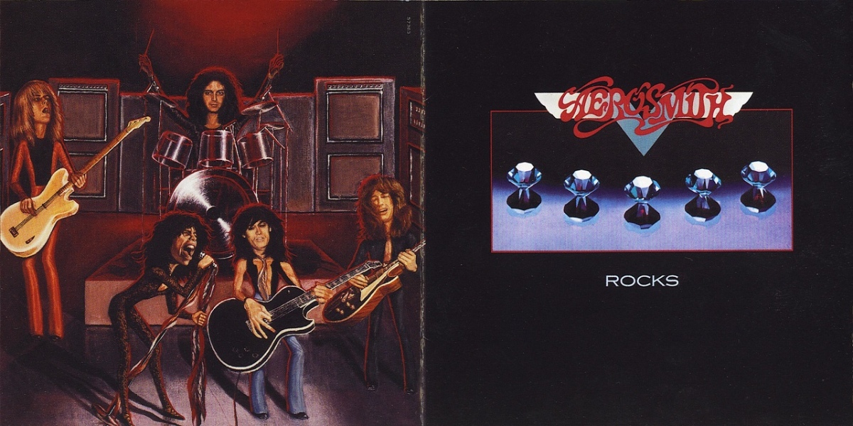 Couverture de l'album "Rocks" d'Aerosmith.