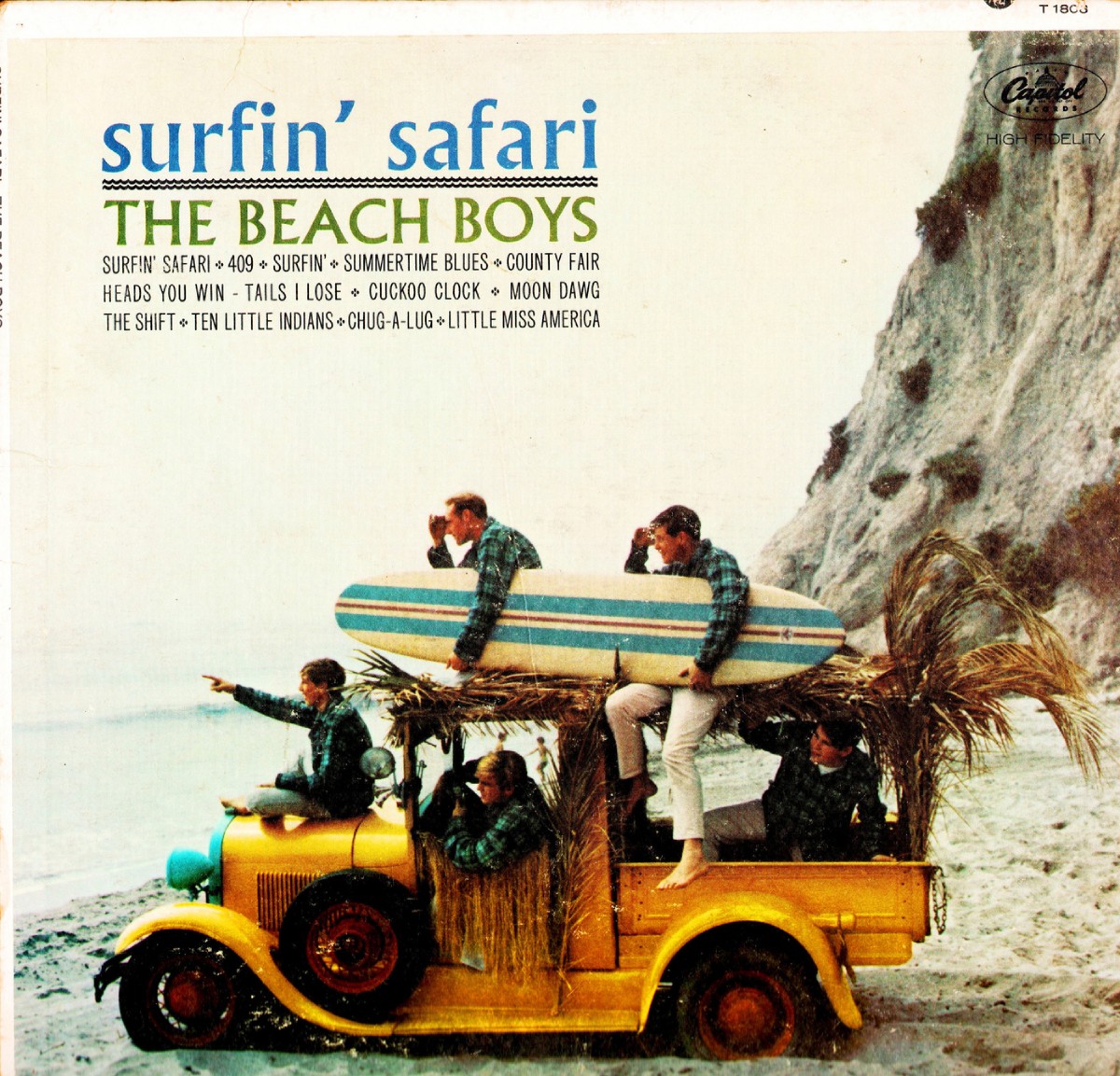 Capa do "Surfin' Safari" de The Beach Boys