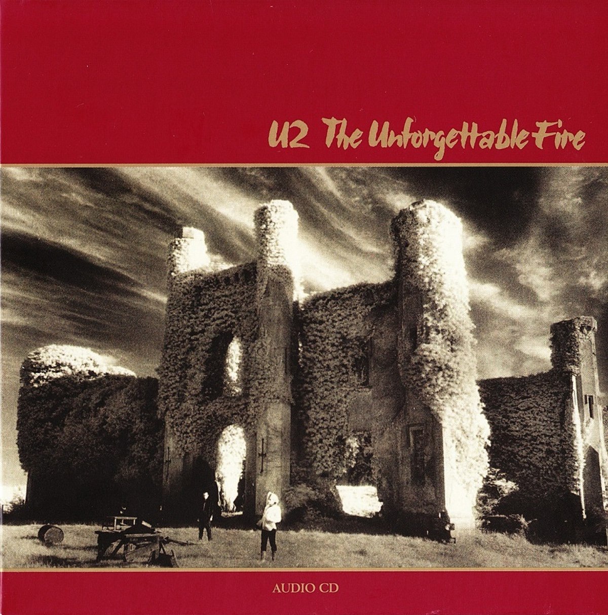 Couverture de l'album "The Unforgettable Fire" de U2.