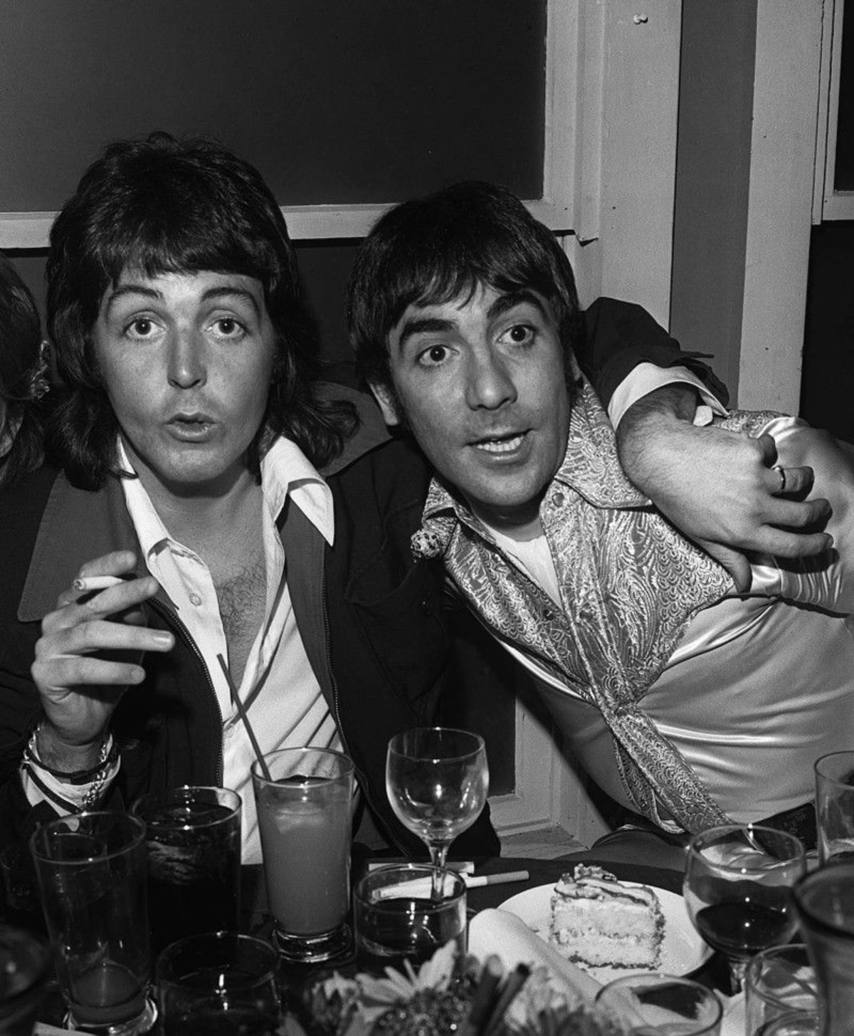 Paul McCartney and Keith Moon