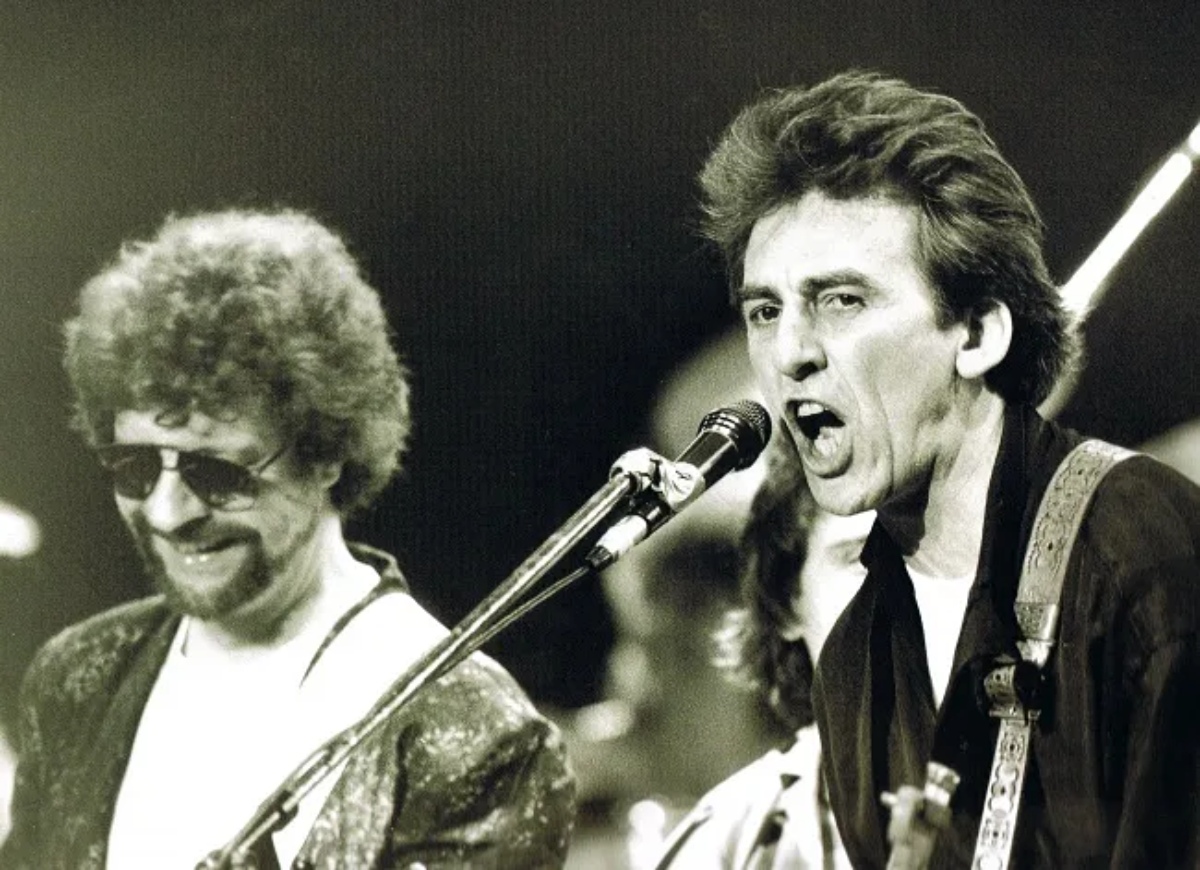 Jeff Lynn and George Harrison