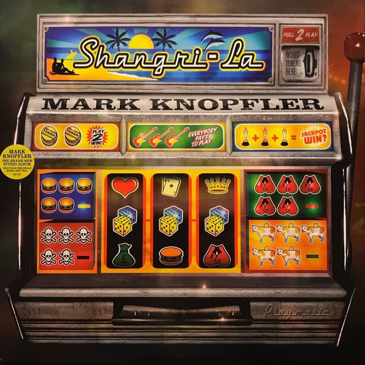 Cover of Mark Knopfler's "Shangri-La" album