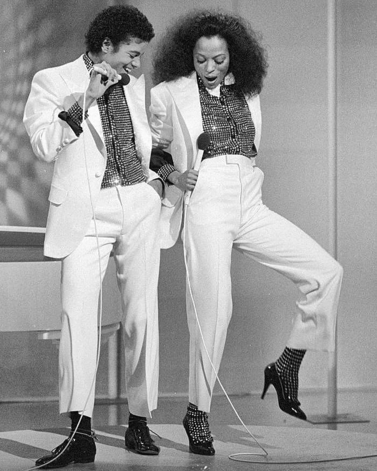 Michael Jackson und Diane Ross 