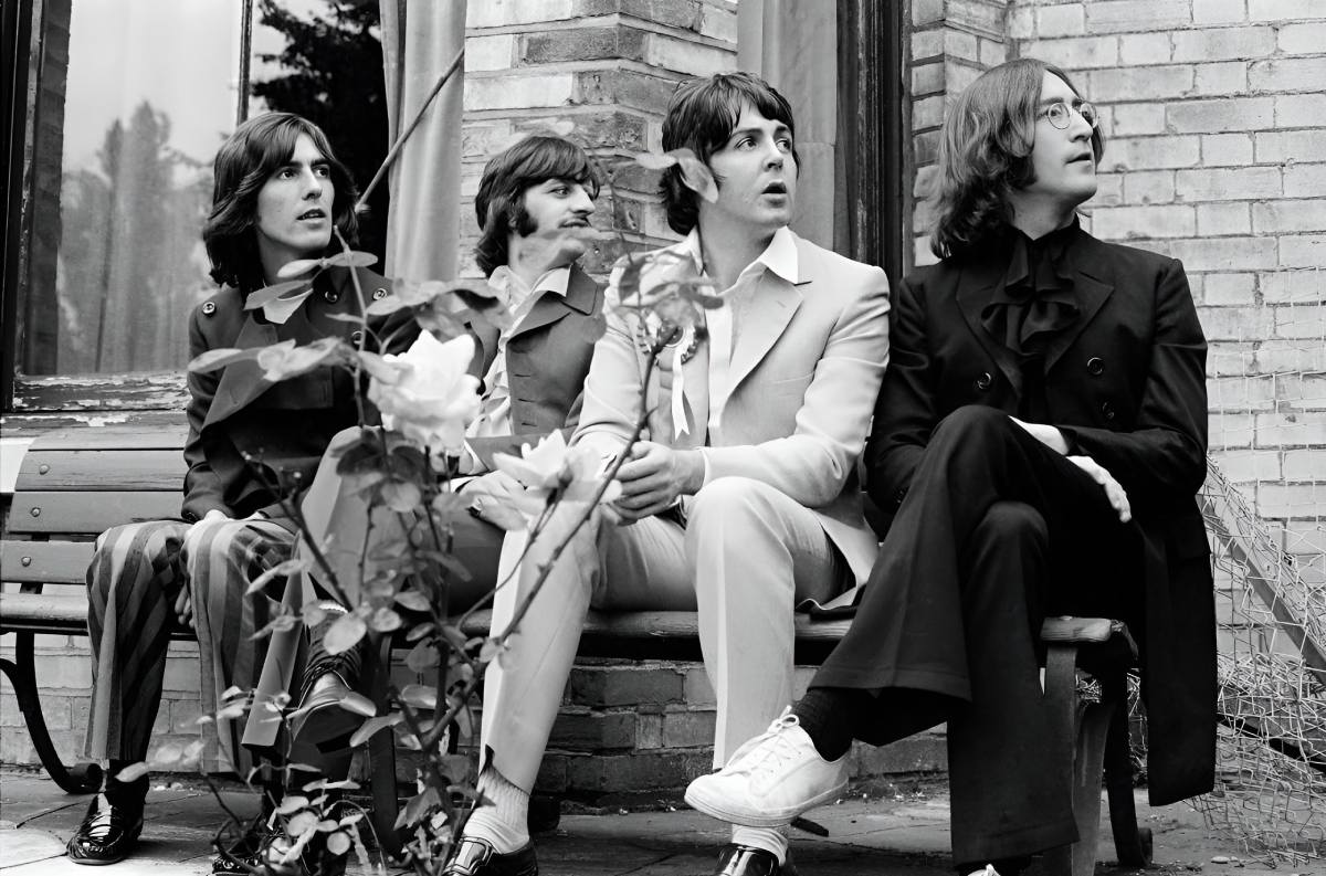 The Beatles, julho de 1968. The Beatles, julho de 1968.