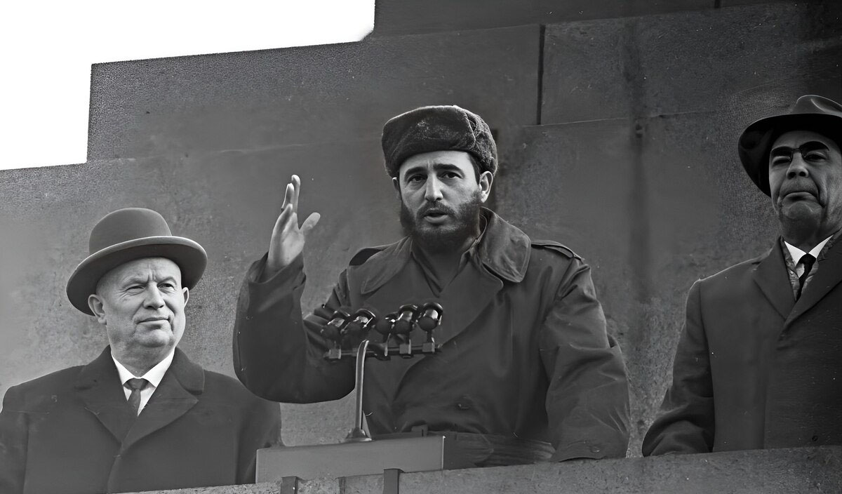 Fidel Castro durante seu discurso