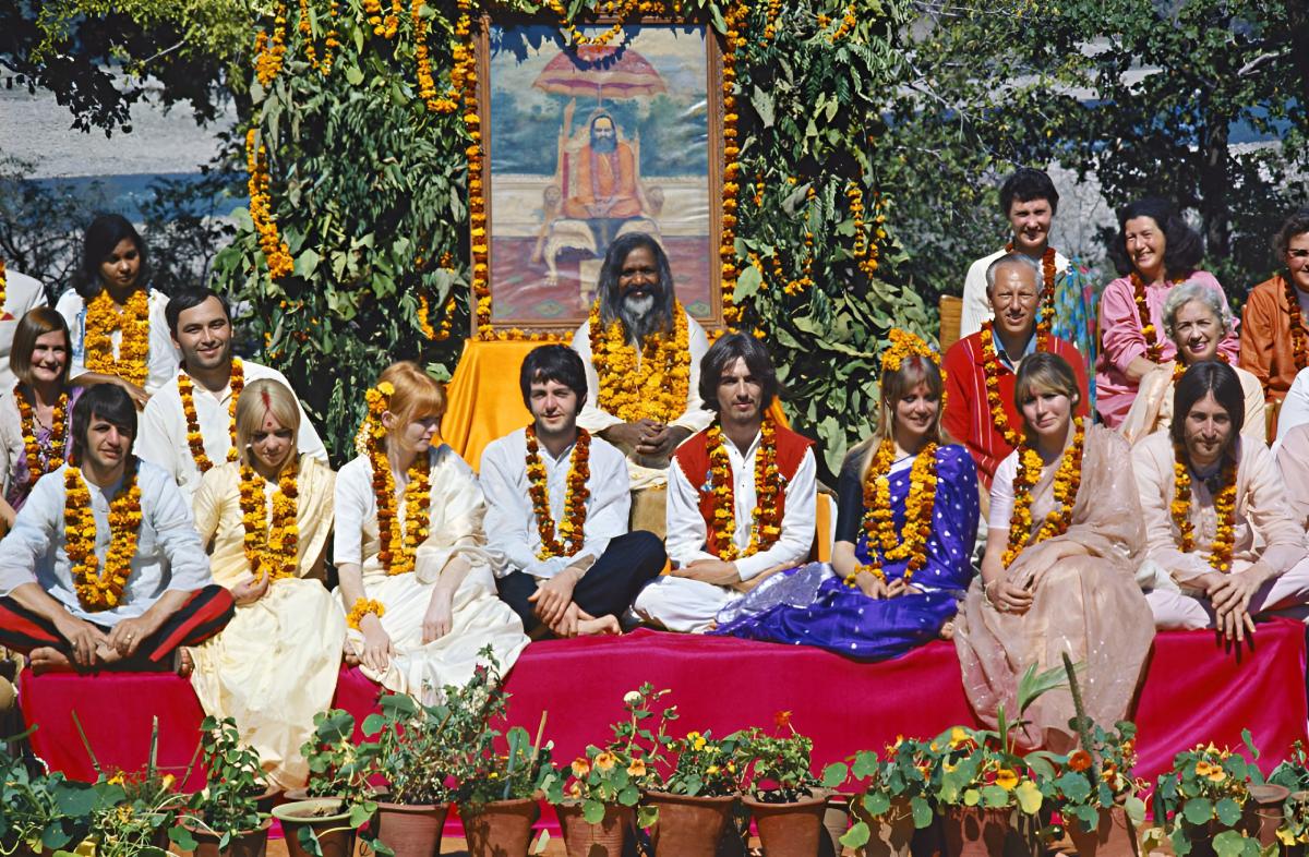 Группа The Beatles в Индии, 1968 г.