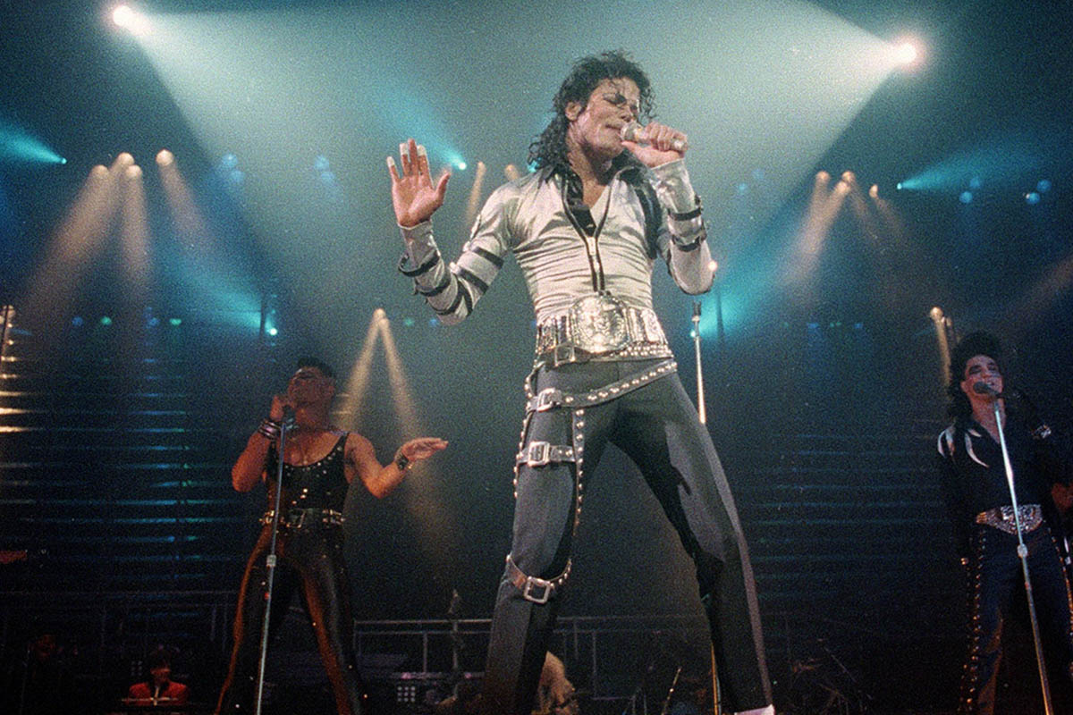 Майкл Джексон на концерте в 1988 году